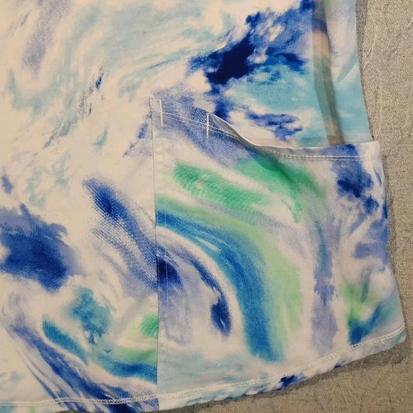 Scrub Star Blue Green Work Tunic Size Large - Picture 4 of 10